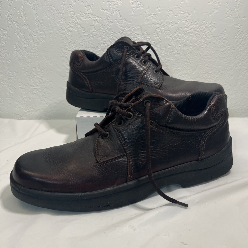 Weather Walkers Dexter Shoes Mens 13 Casual Oxford Brown Leather Lace Up Moc VTG